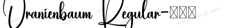 Oranienbaum Regular字体转换